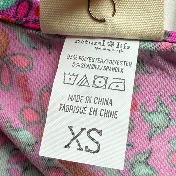 NWT Natural Life Boho Sleeveless Mini Dress Pink Size XS Extra Small - Picture 6 of 7